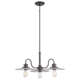 Admiral 3 Light Multi Arm Ceiling Pendant Light Imperial Bronze E27