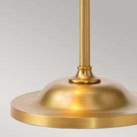 Provence 1 Light Floor Lamp Aged Brass E27 - thumbnail 2