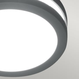 Ano 1 Light Outdoor Wall Ceiling Lantern Light Graphite IP54 - thumbnail 3