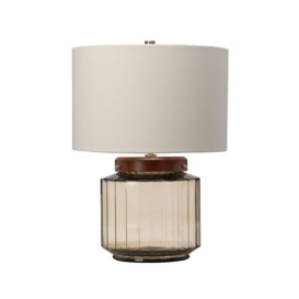 Luga Table Lamp Natural Aged Brass Glass