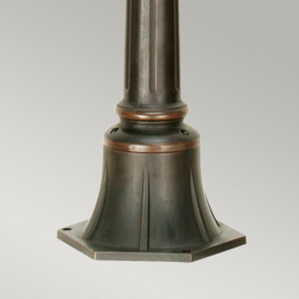 Philadelphia 1 Light Medium Outdoor Bollard Lantern Old Bronze IP44 E27 - thumbnail 3