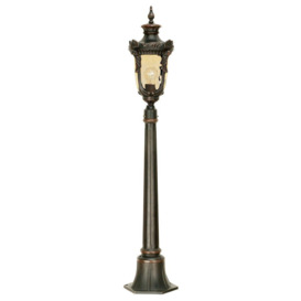 Philadelphia 1 Light Medium Outdoor Bollard Lantern Old Bronze IP44 E27 - thumbnail 1
