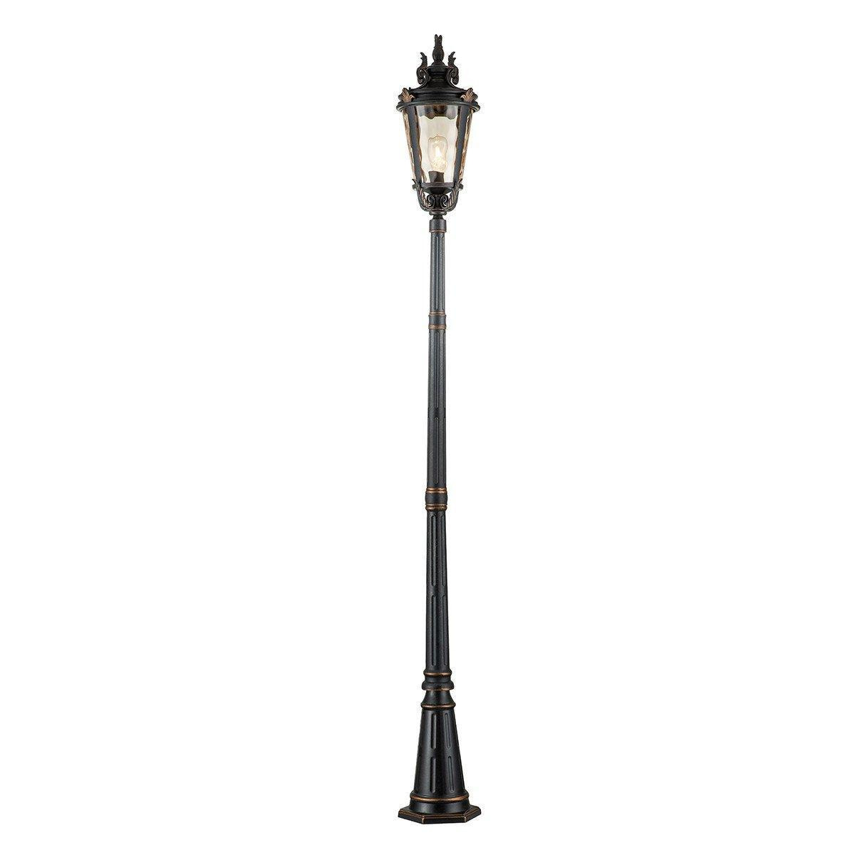 Baltimore 1 Light Large Outdoor Lamp Post Weathered Bronze IP44 E27 - image 1