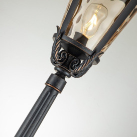 Baltimore 1 Light Large Outdoor Lamp Post Weathered Bronze IP44 E27 - thumbnail 2
