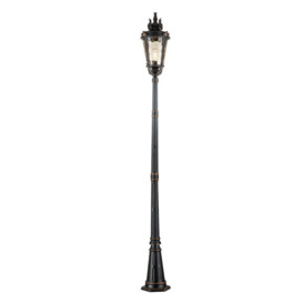 Baltimore 1 Light Large Outdoor Lamp Post Weathered Bronze IP44 E27 - thumbnail 1