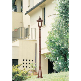 Chicago 1 Light Medium Outdoor Lamp Post Rusty Bronze Patina IP44 E27 - thumbnail 2
