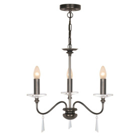 Finsbury Park 3 Light Chandelier Old Bronze