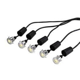 Derwent 5 x Deck Garden light with 6m cable and 12V Transformer IP54 - thumbnail 1