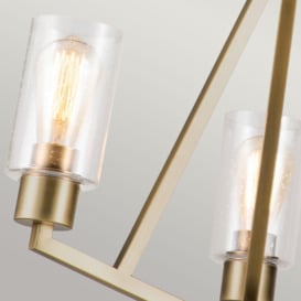 Kichler Deryn Multi Arm Pendant Ceiling Light Natural Brass - thumbnail 2