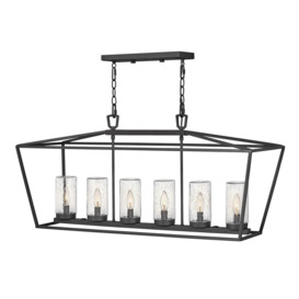 Hinkley Alford Place Outdoor Pendant Ceiling Light Museum Black IP44 - thumbnail 1