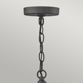 Hinkley Lakehouse Outdoor Pendant Ceiling Light Aged Zinc with Driftwood Grey IP44 - thumbnail 2