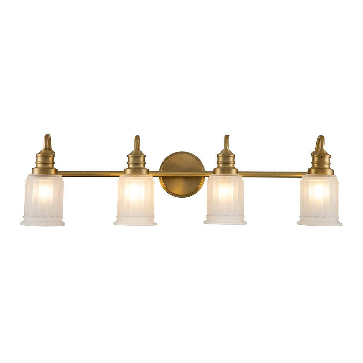 Quoizel Swell Wall Lamp Brushed Brass IP44 - image 1
