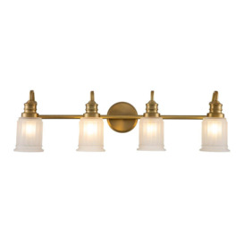 Quoizel Swell Wall Lamp Brushed Brass IP44 - thumbnail 1