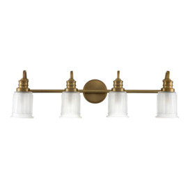 Quoizel Swell Wall Lamp Brushed Brass IP44 - thumbnail 2