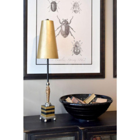Nettle Luxe 2 Light Floor Lamp Gold Taupe E27 - thumbnail 2