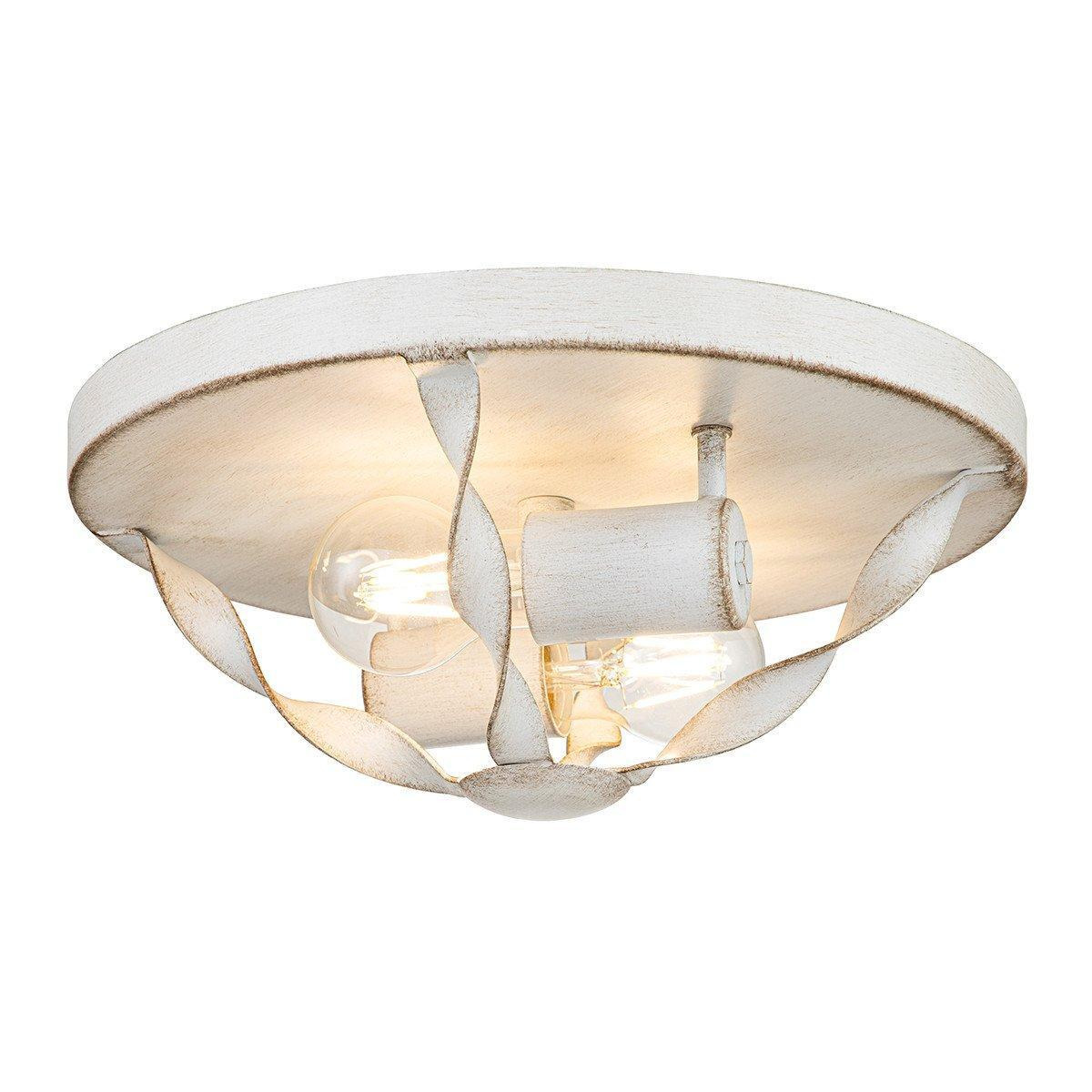 Quoizel Bradbury Semi Flush Ceiling Light Antique White - image 1