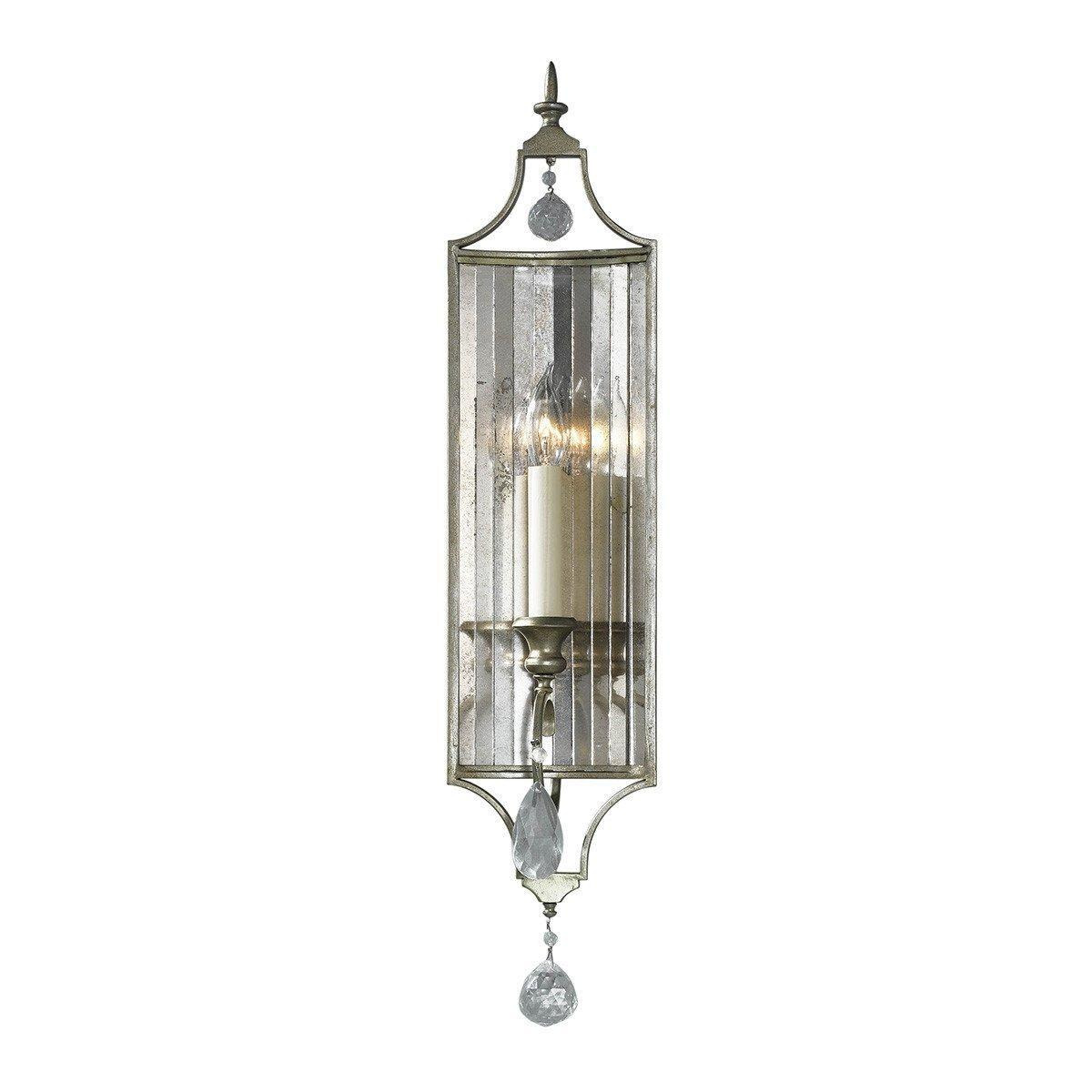 Gianna 1 Light Indoor Candle Wall Light Silver E14 - image 1