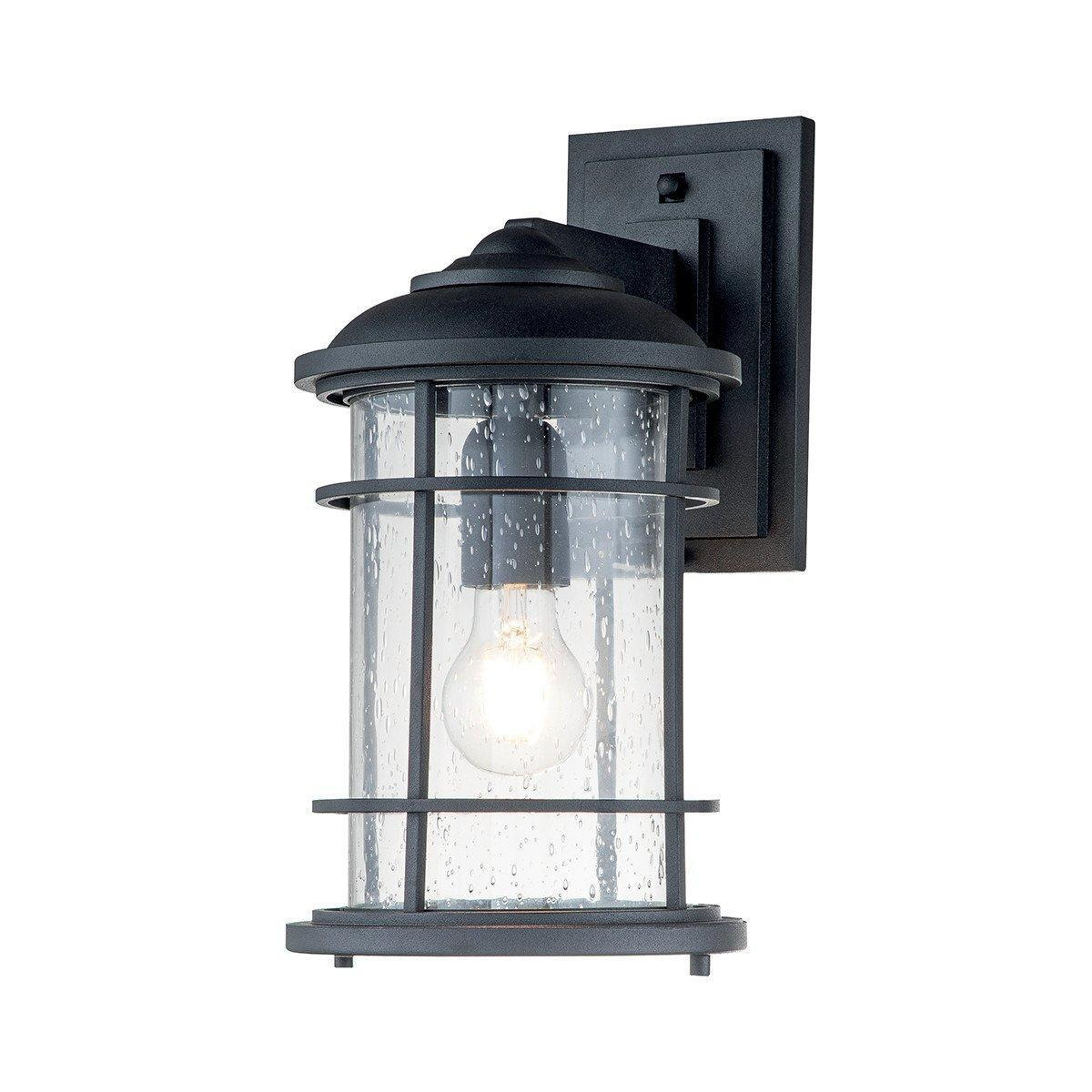 Feiss Lighthouse Outdoor Wall Lantern Textured Black IP44 - image 1