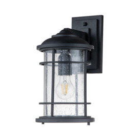 Feiss Lighthouse Outdoor Wall Lantern Textured Black IP44 - thumbnail 2
