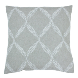 Olivia Lattice Embroidered Cushion