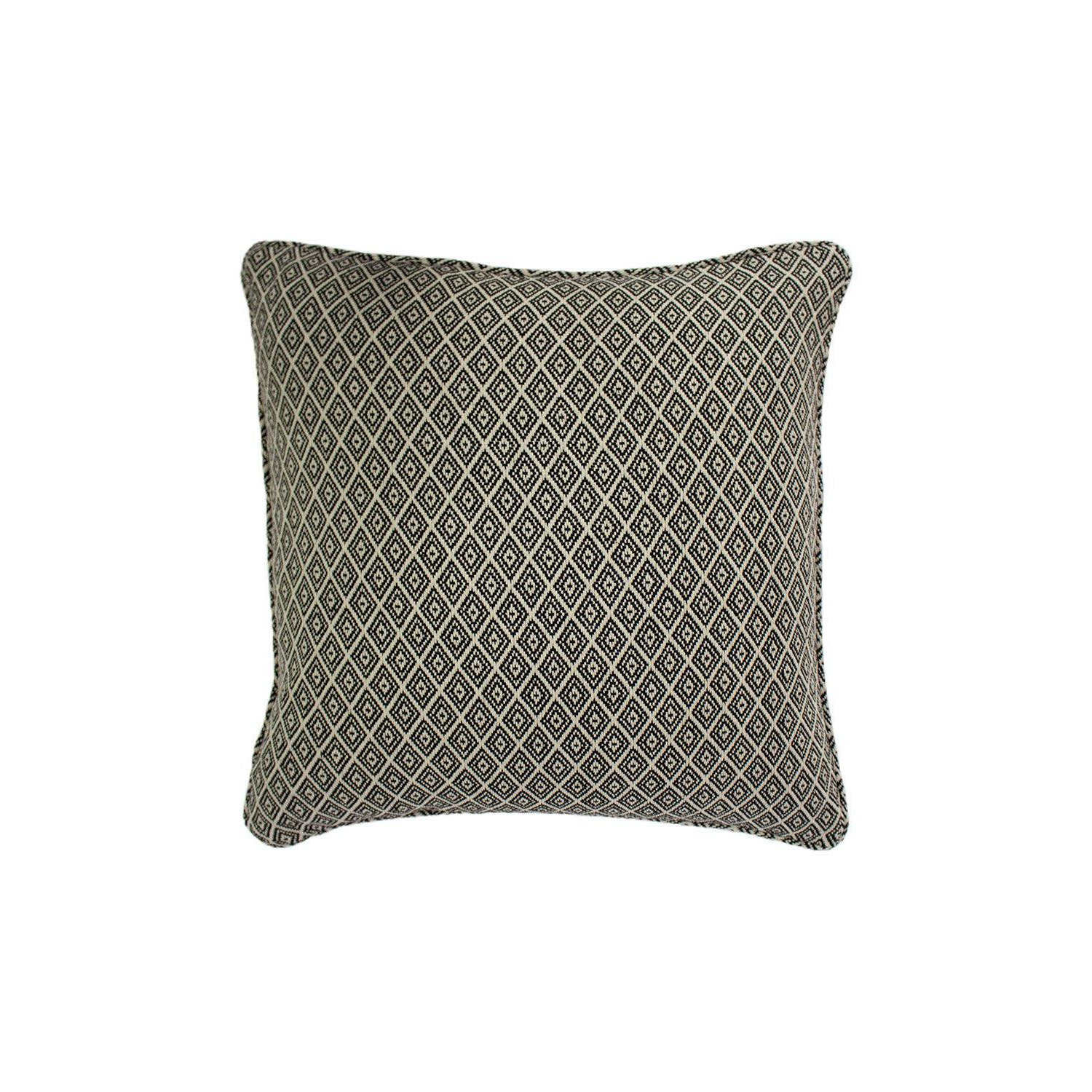 Tangier Woven Geometric Fringed Cushion - image 1