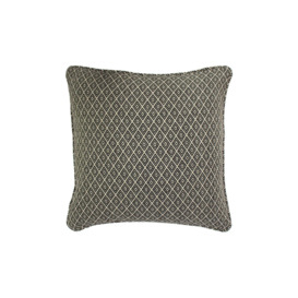 Tangier Woven Geometric Fringed Cushion - thumbnail 1