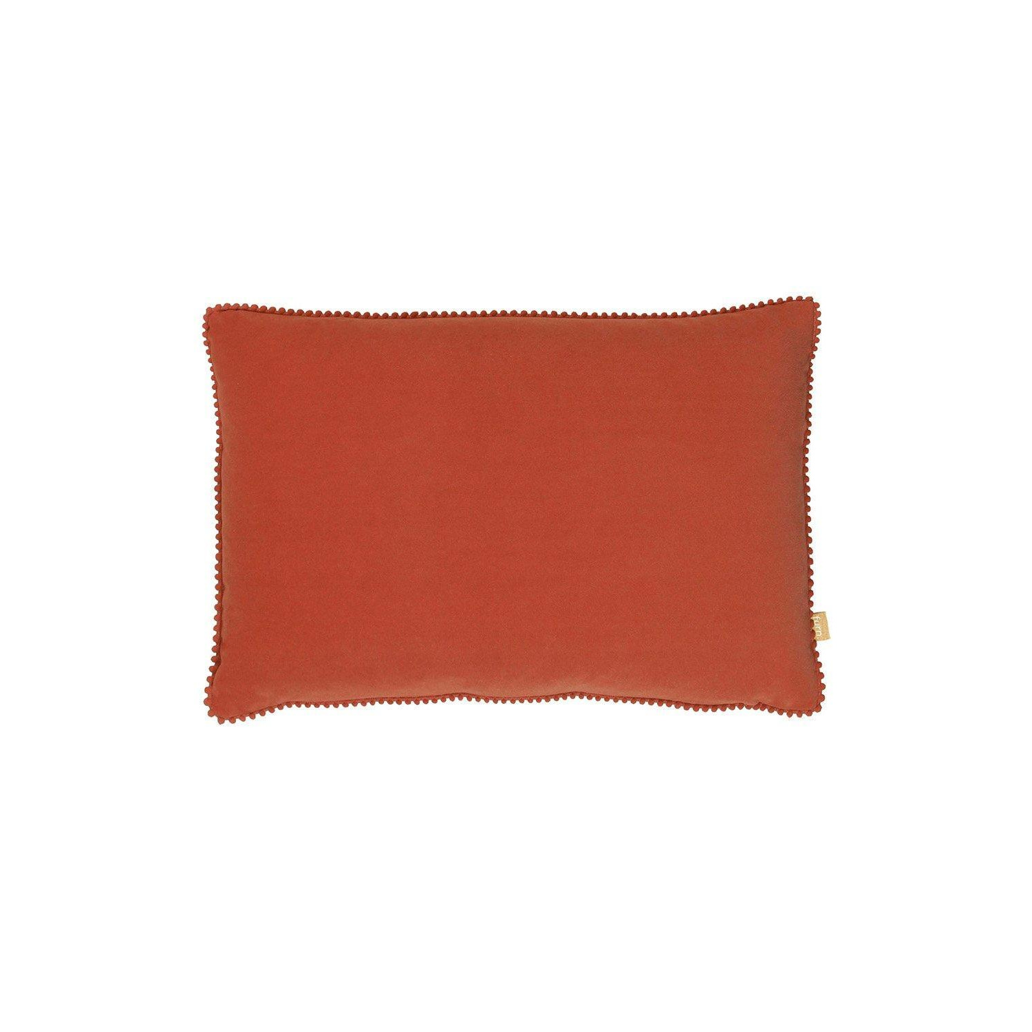 Cosmo Soft Velvet Pom Pom Trimmed Cushion - image 1