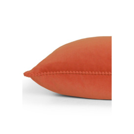 Cosmo Soft Velvet Pom Pom Trimmed Cushion - thumbnail 3
