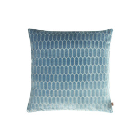 Rialta Subtle Geometric Plush Velvet Cushion - thumbnail 1
