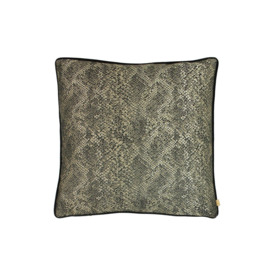 Viper Metallic Snakeskin Piped Cushion