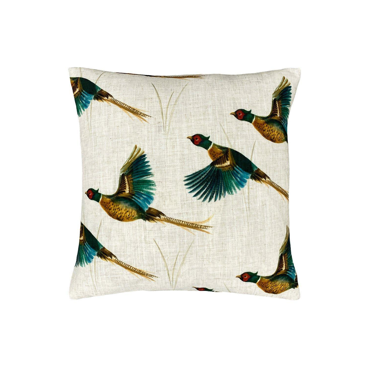 Country Flying Pheasants Hand-Painted Printed Cushion - image 1