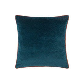 Torto Mottled Velvet Contrast Piped Cushion