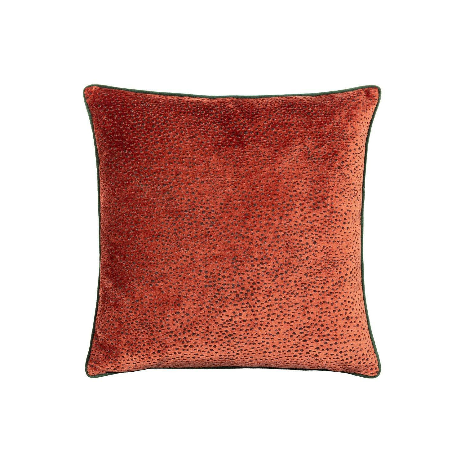Estelle Spotted Piped Cut Velvet Cushion - image 1