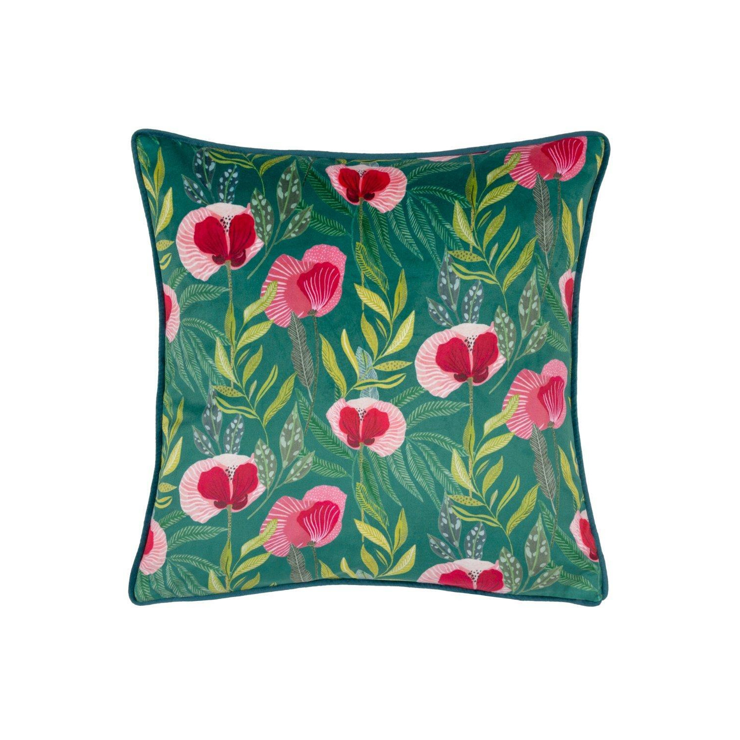House of Bloom Poppy Piped Polyester Filled Cushion - image 1