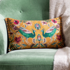 Holland Park Peacock Duo Rectangular Polyester Filled Cushion