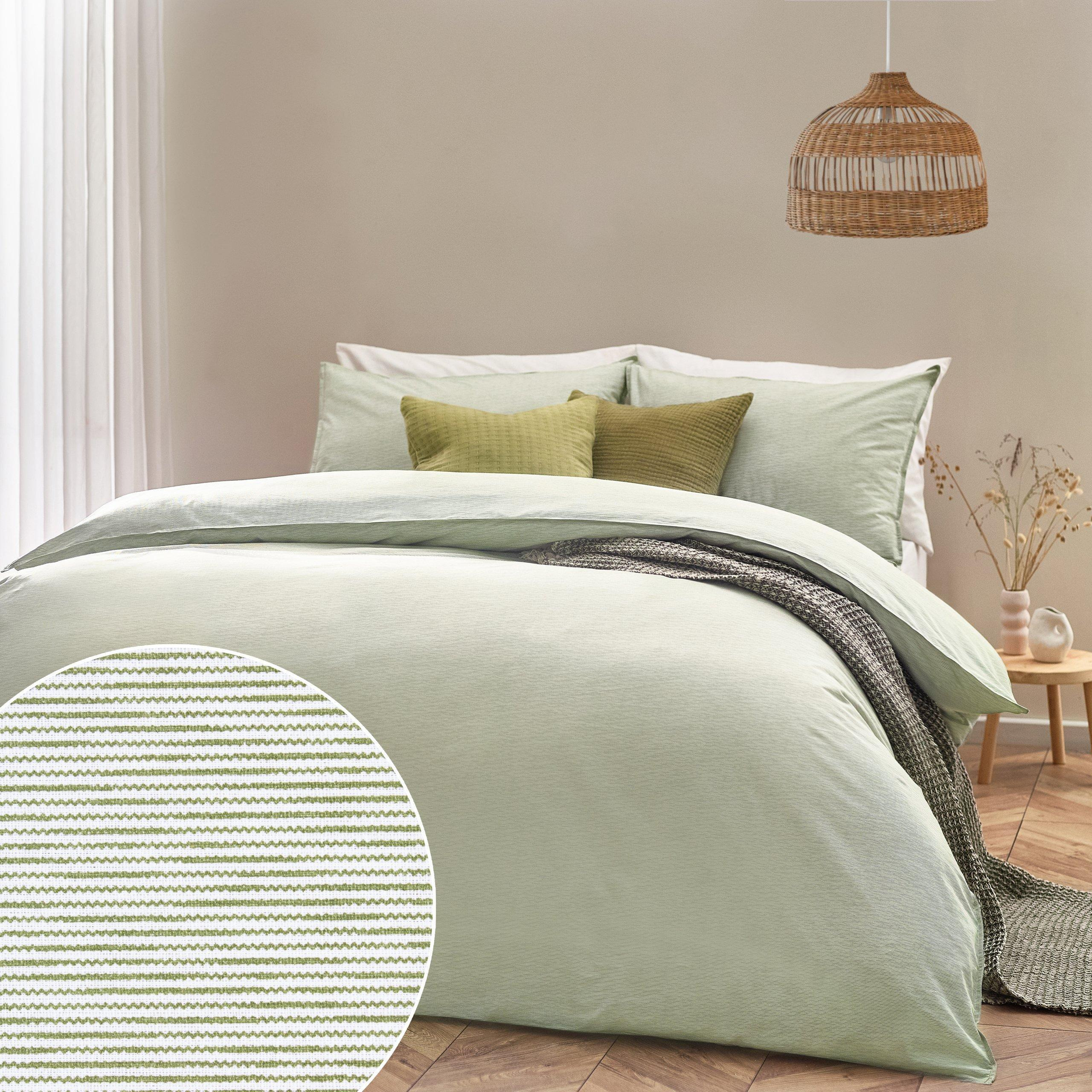 Heaton Stripe 100% Cotton Duvet Cover Set - image 1