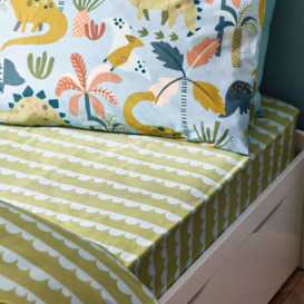 Little Dinos Scandi Fitted Bed Sheet