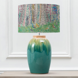 Eucalypt Table Lamp With Whimsical Tale Eva Lampshade - thumbnail 1