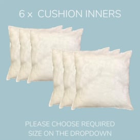 6 x Hollowfibre Cushion Inner - thumbnail 2