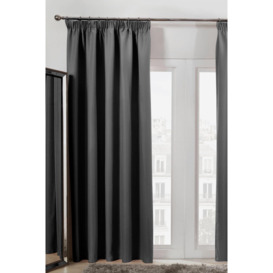 Pair of Ready Made Thermal Pencil Pleat Blackout Curtains