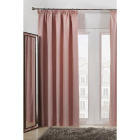 Pair of Ready Made Thermal Pencil Pleat Blackout Curtains - thumbnail 1