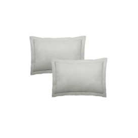 2 x Soft Polycotton Oxford Edge Pillowcase Set