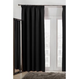 Pair of Ready Made Thermal Pencil Pleat Blackout Curtains