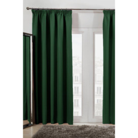 Pair of Ready Made Thermal Pencil Pleat Blackout Curtains - thumbnail 1