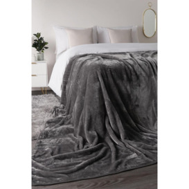 Luxury Faux Fur Large Mink Fleece Throw Blanket