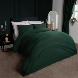 Washed Linen Duvet Cover with Pillowcase Set - thumbnail 2