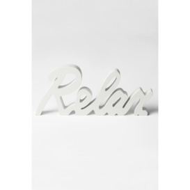Relax Sign Ornament Word Wood Figure Home Bathroom Decor Gift - thumbnail 2