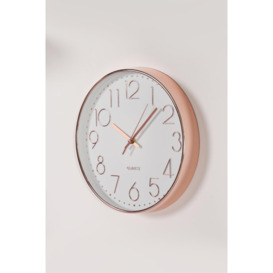 Modern Wall Clock Round Analogue Home Decor Small Bedroom Kitchen