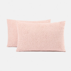 2 x Pack Of Teddy Fleece Soft Filled Pillow Cushion - thumbnail 1
