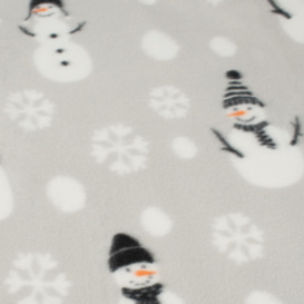 Snowman Fleece Throw Over Blanket Winter Christmas - thumbnail 3